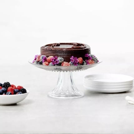 Cake Stand 21.5cm Clear -United Tables
