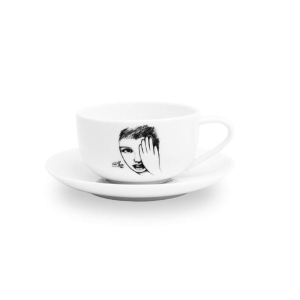 Carrol Boyes Cup and Saucer Eye For Detail -Carrol Boyes
