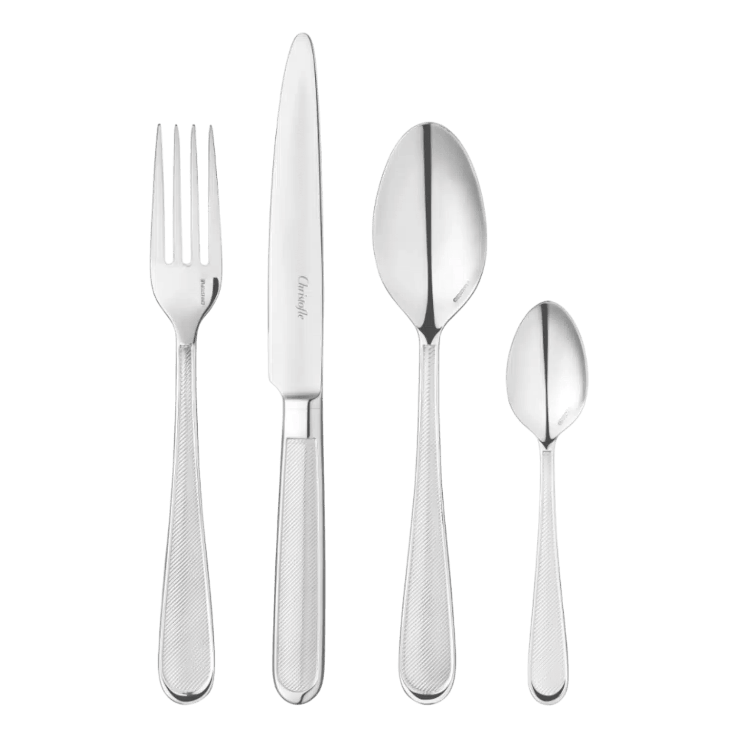 Christofle Concorde Stainless Steel 24 Piece Set -Christofle