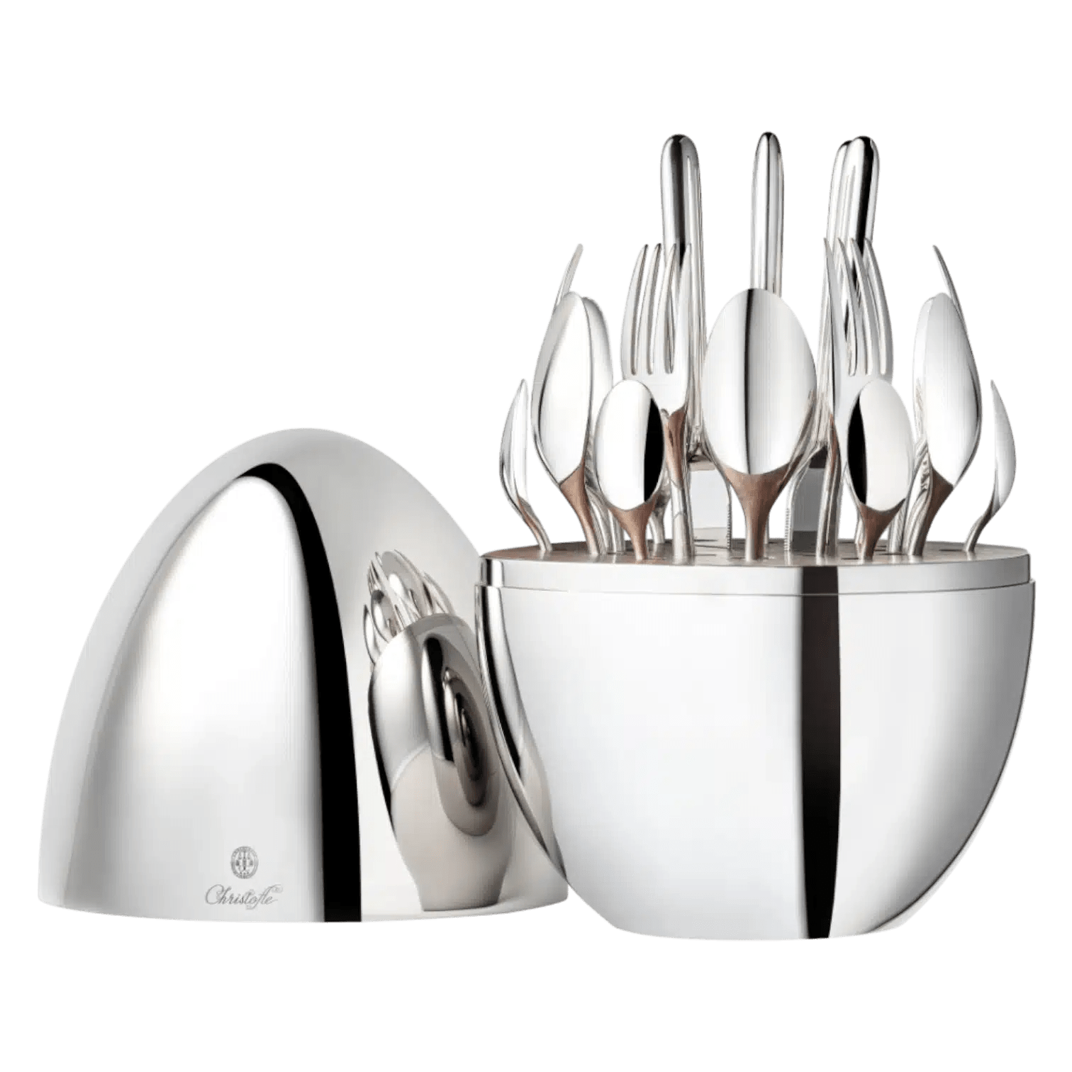 Christofle Mood Silver Plated 24 Piece Set -Christofle