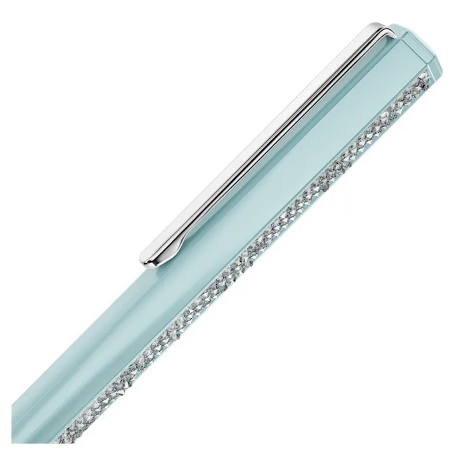 Crystal Shimmer Ballpoint Pen Blue Lacquered chrome plated -Swarovski