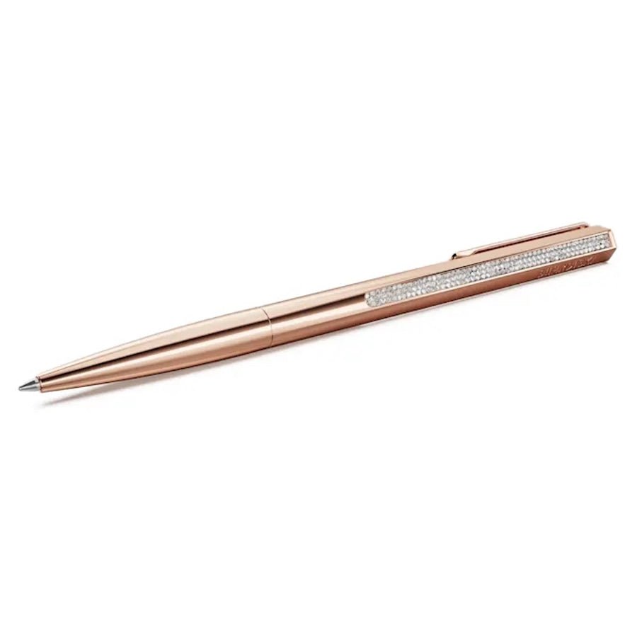 Crystal Shimmer Ballpoint Pen Rose gold tone Rose gold-tone finish -Swarovski