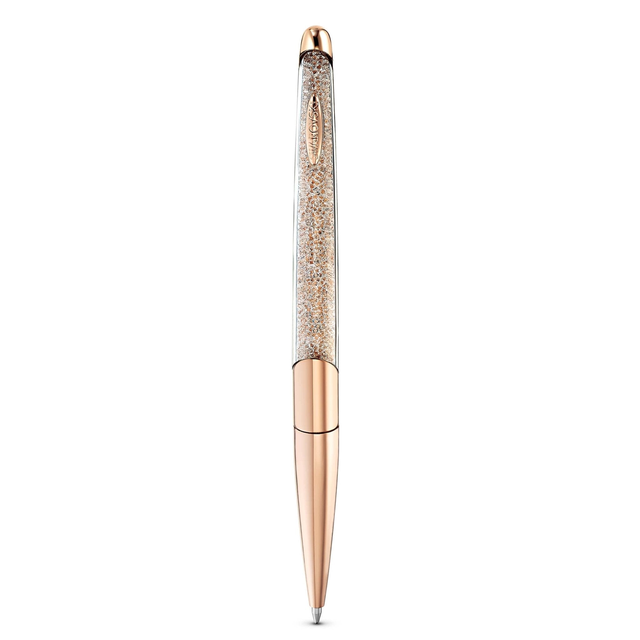 Crystalline Nova Ballpoint Pen, Gold Tone, Rose-Gold Tone Plated -Swarovski