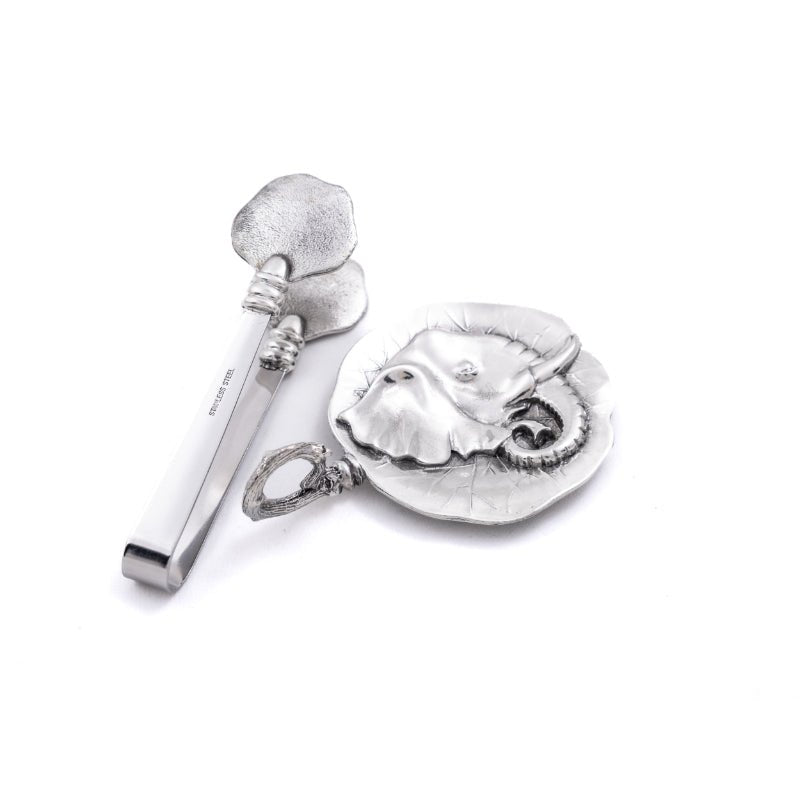 Earth Angel Elephant Regal Teabag Holder & Tongs -Earth Angel