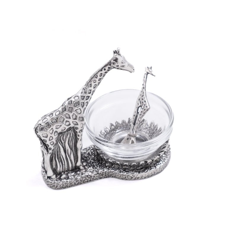 Earth Angel Giraffe Condi Bowl & Spoon -Earth Angel
