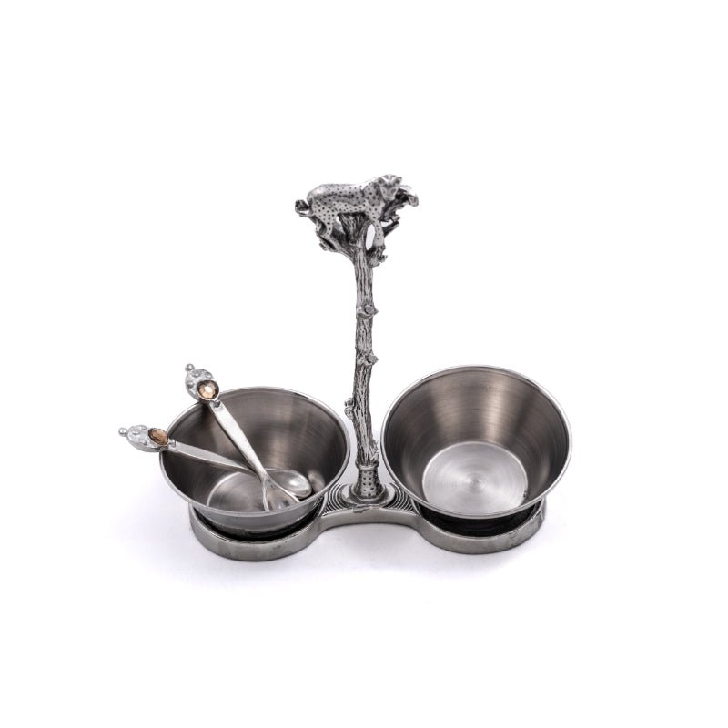 Earth Angel Leopard Twin Bowl -Earth Angel
