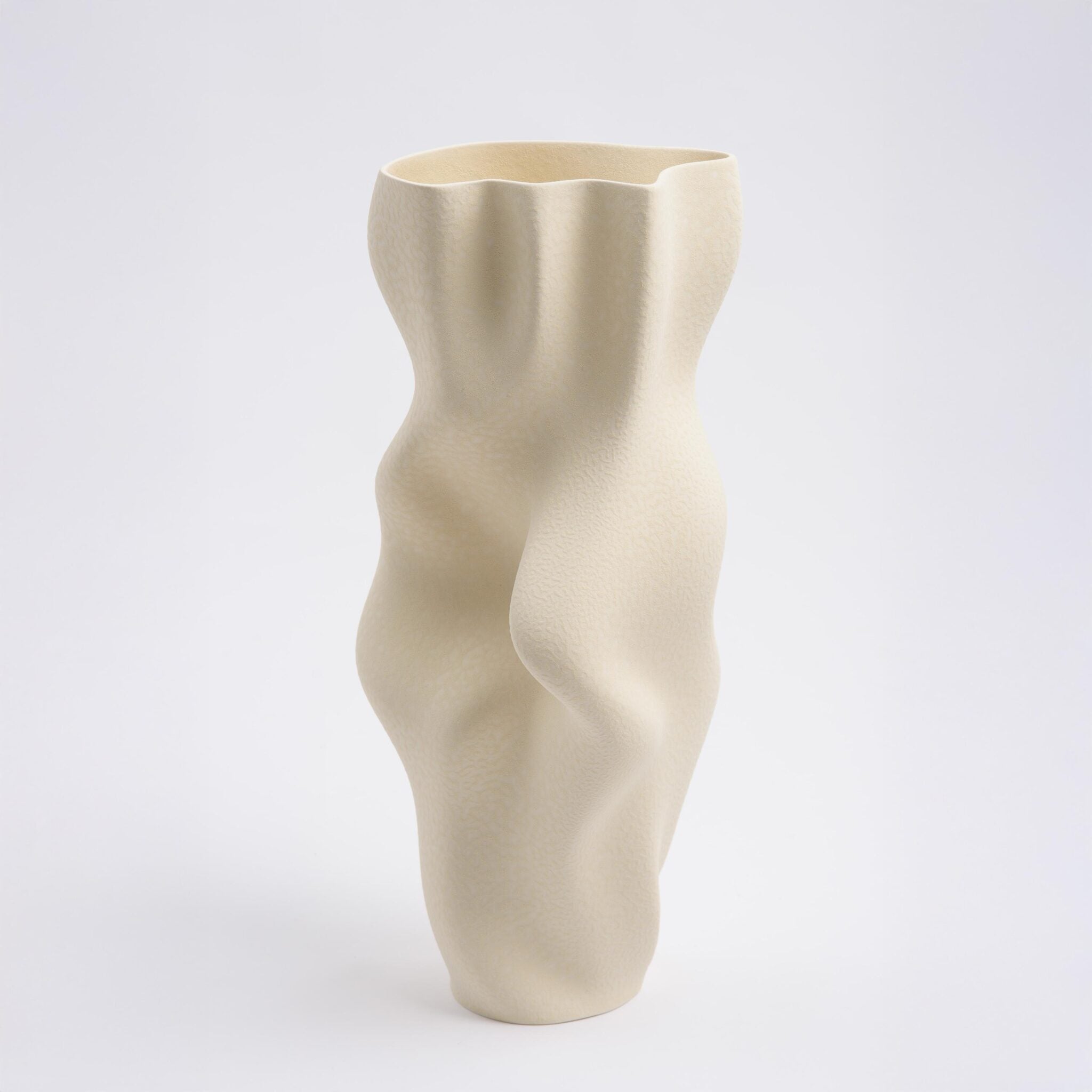 Flo Vase - Ivory Beige -Claraval