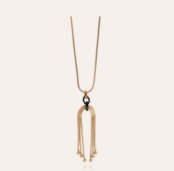 Gas Necklace Mamba Long Black/Gold -Gas Bijoux