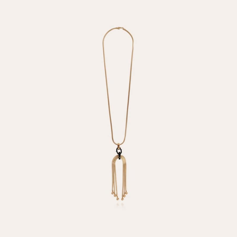 Gas Necklace Mamba Long Black/Gold -Gas Bijoux