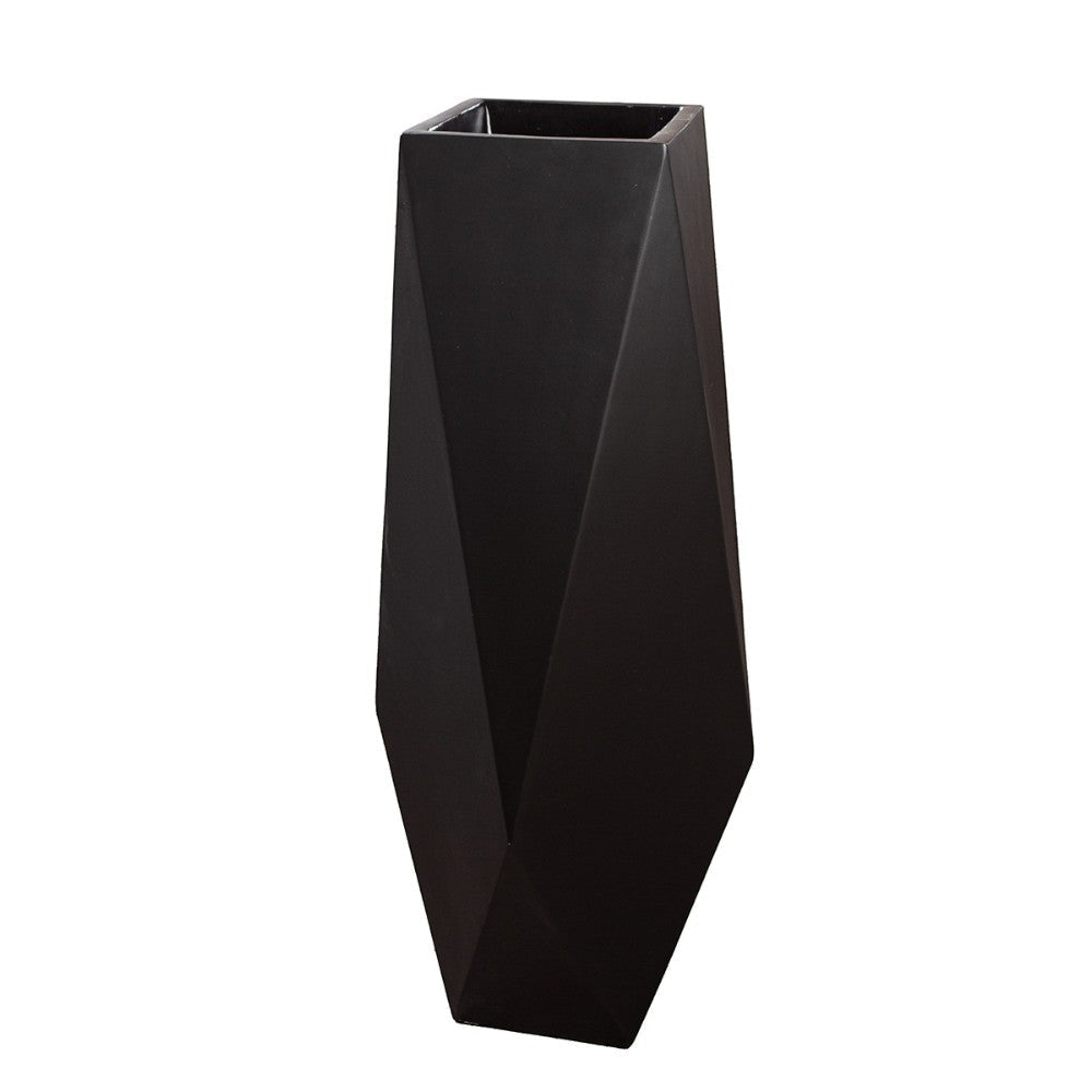 Gide Planter XXL Fiberglass Black -Gilde