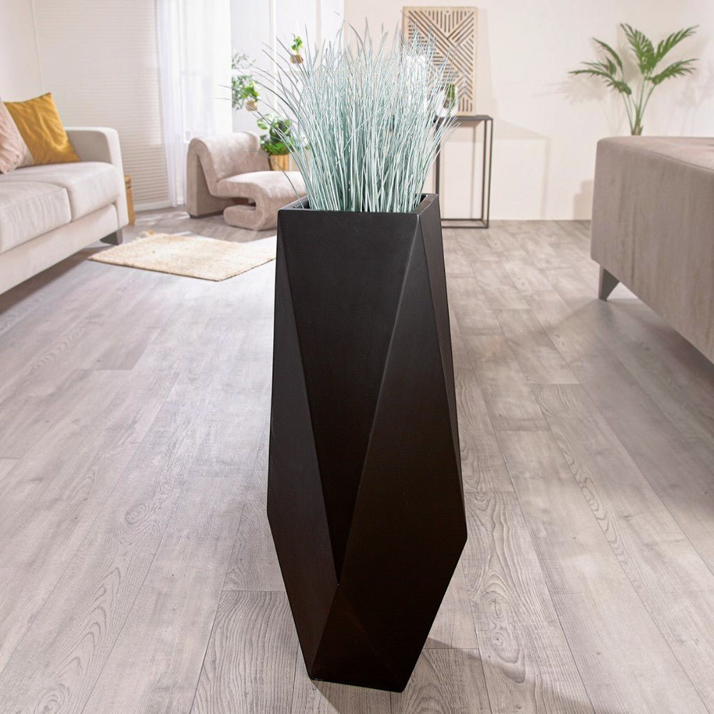 Gide Planter XXL Fiberglass Black -Gilde