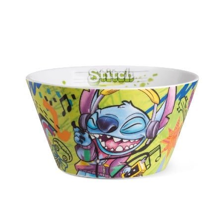 Gilde Disney Stitch Bowl Pocelain Green -Gilde