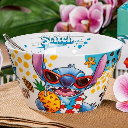 Gilde Disney Stitch Bowl Pocelain White -Gilde