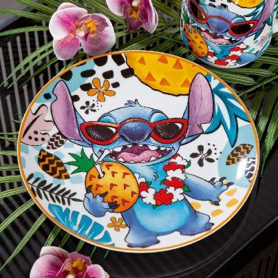 Gilde Disney Stitch Plate Set of 2 White 19cm -Gilde