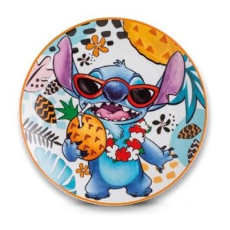 Gilde Disney Stitch Plate Set of 2 White 19cm -Gilde