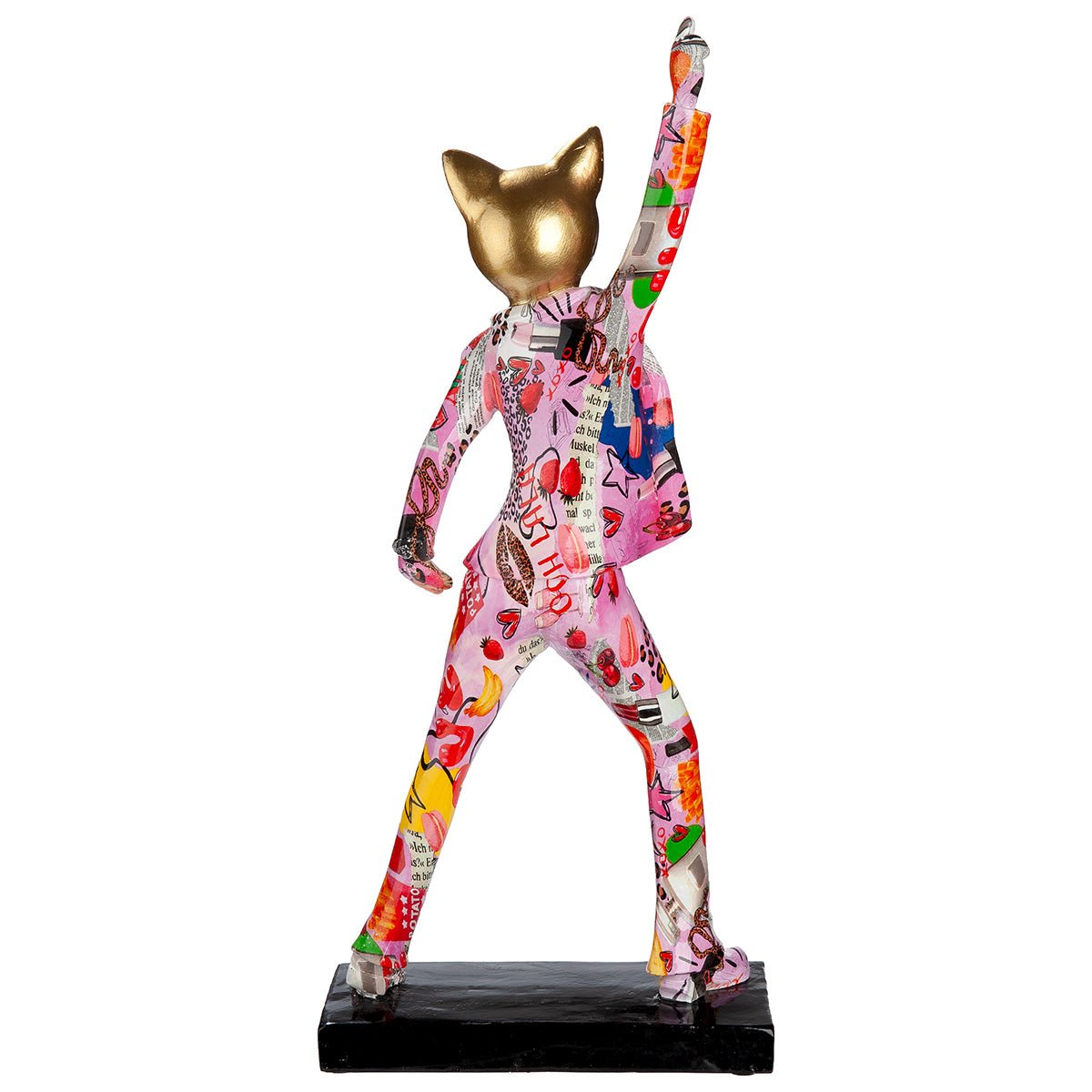 Gilde Figure Cat Ooh Lala Resin Standing -Gilde