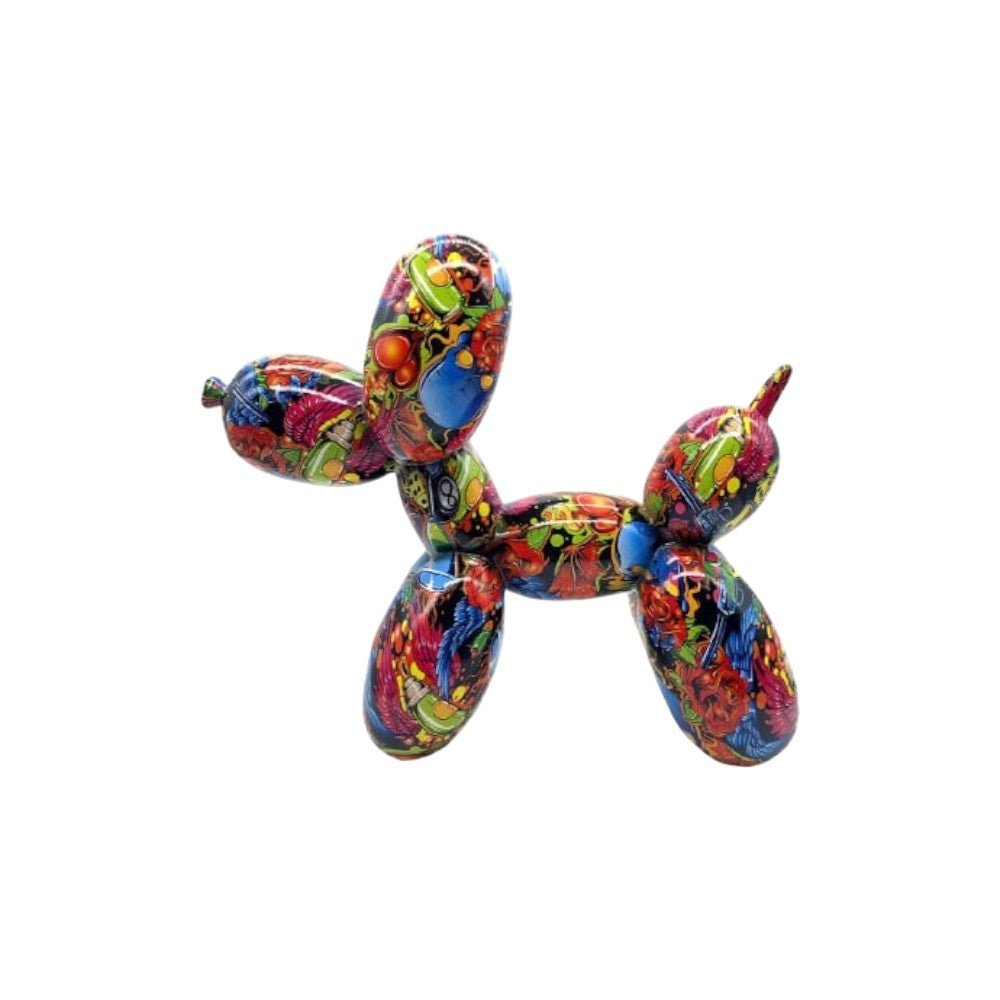 Gilde Figure Dog Balloon Dog Graffiti Multicolored 25cm -Gilde