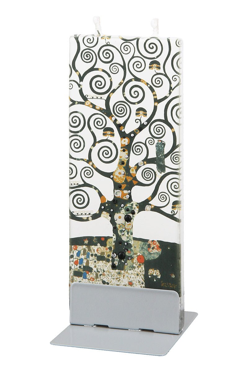 Gilde Flat Candle Rectangular Tree of Life -Gilde