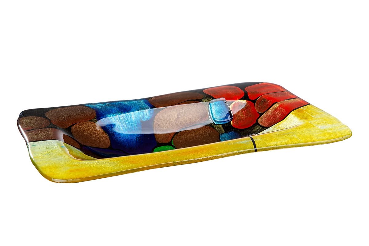 Gilde Glassart Bowl Murano Glass 50cm -Gilde