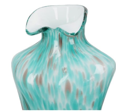 Gilde Glassart Vase Woman Motif Glass Green 20cm -Gilde