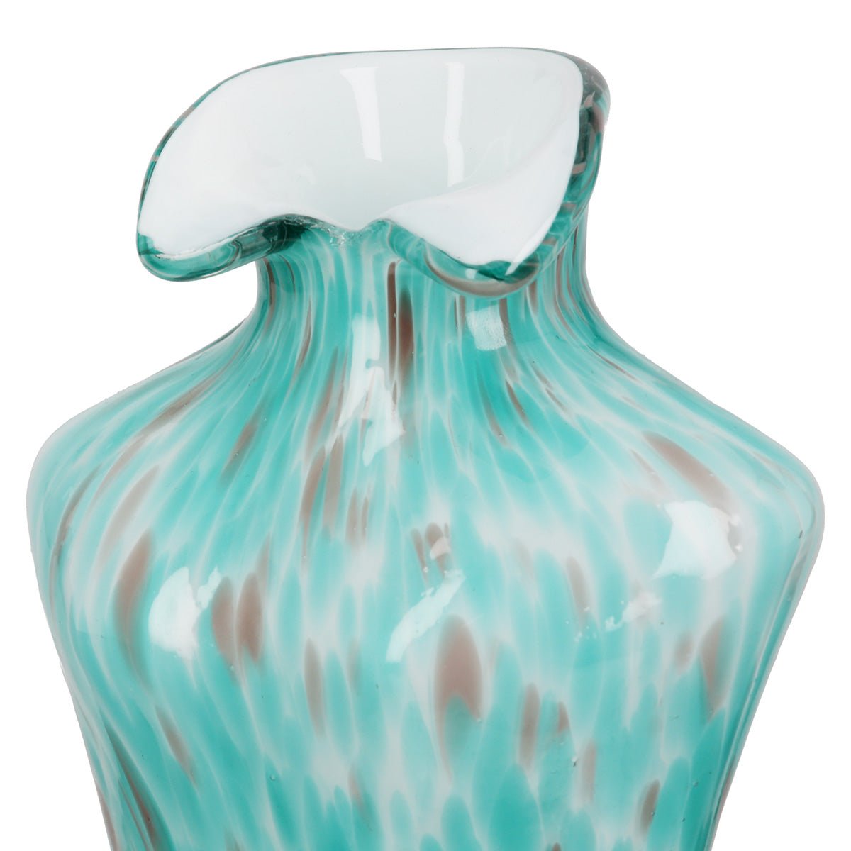 Gilde Glassart Vase Woman Motif Glass Green 20cm -Gilde