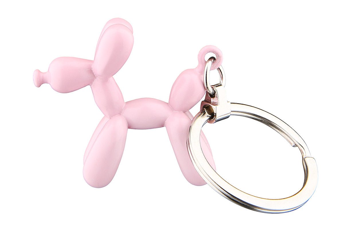 Gilde Key Ring Balloon Dog Metal Pink -Gilde