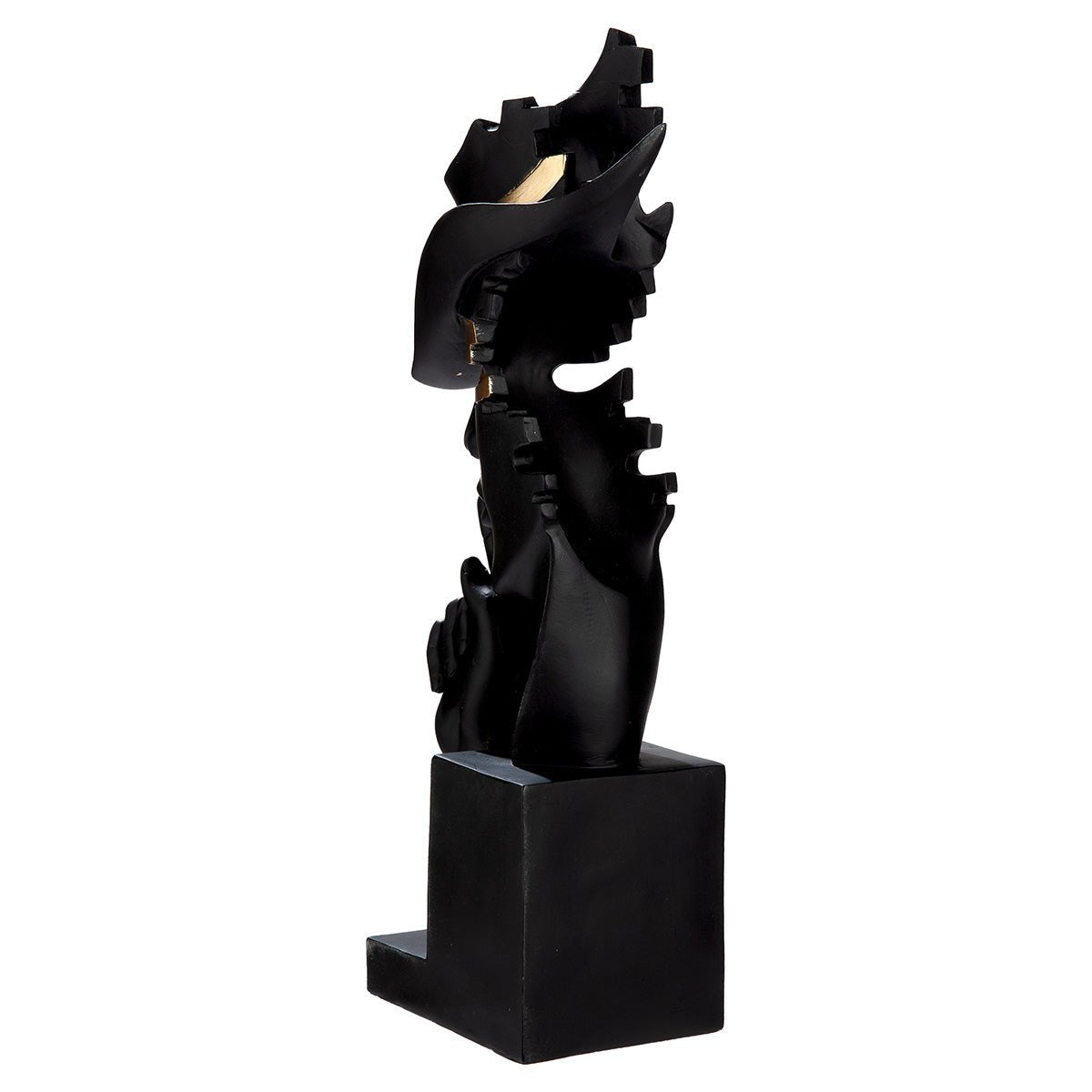Gilde Sculpture Hand, Head , Mystique Resin Black -Gilde
