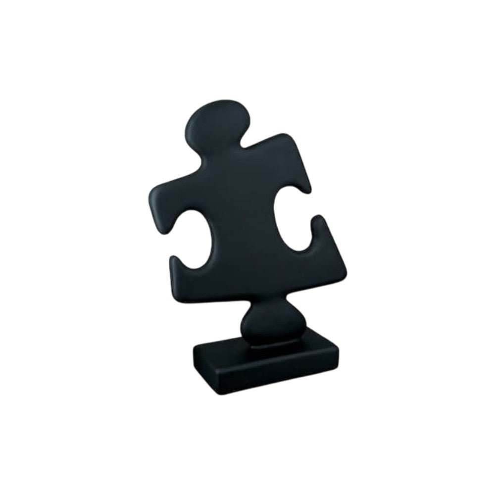 Gilde Sculpture Puzzle Resin Female Black 38cm -Gilde