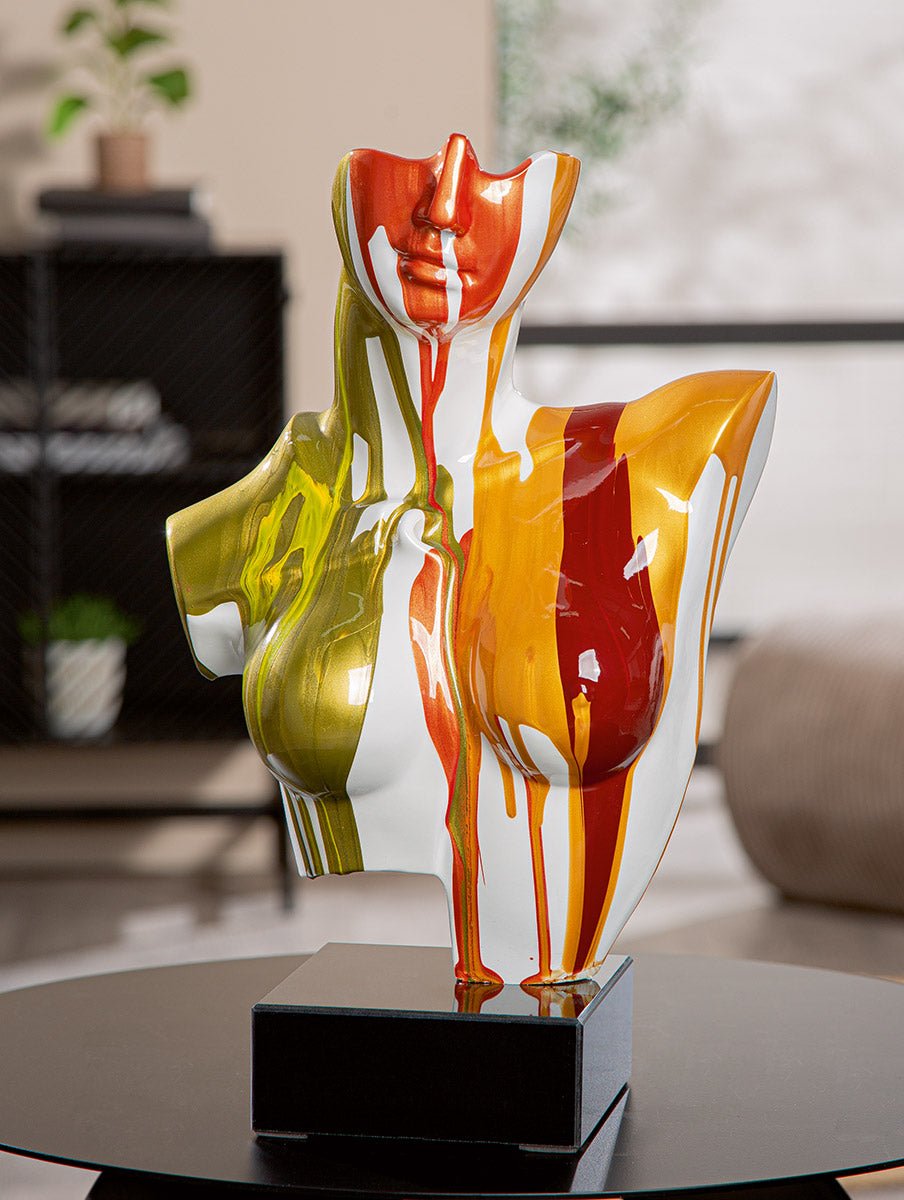 Gilde Sculpture Woman Bella Resin Marble -Gilde