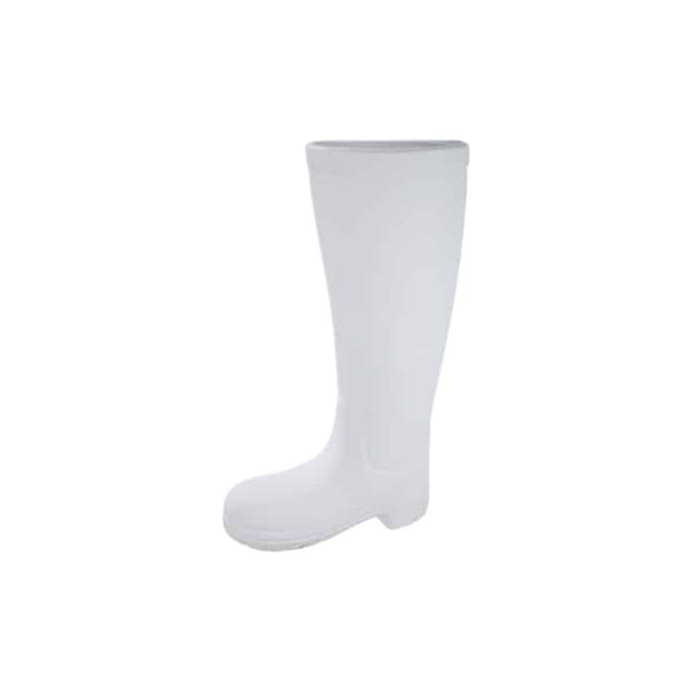 Gilde Umbrella Stand Rubber Boots Ceramics White -Gilde