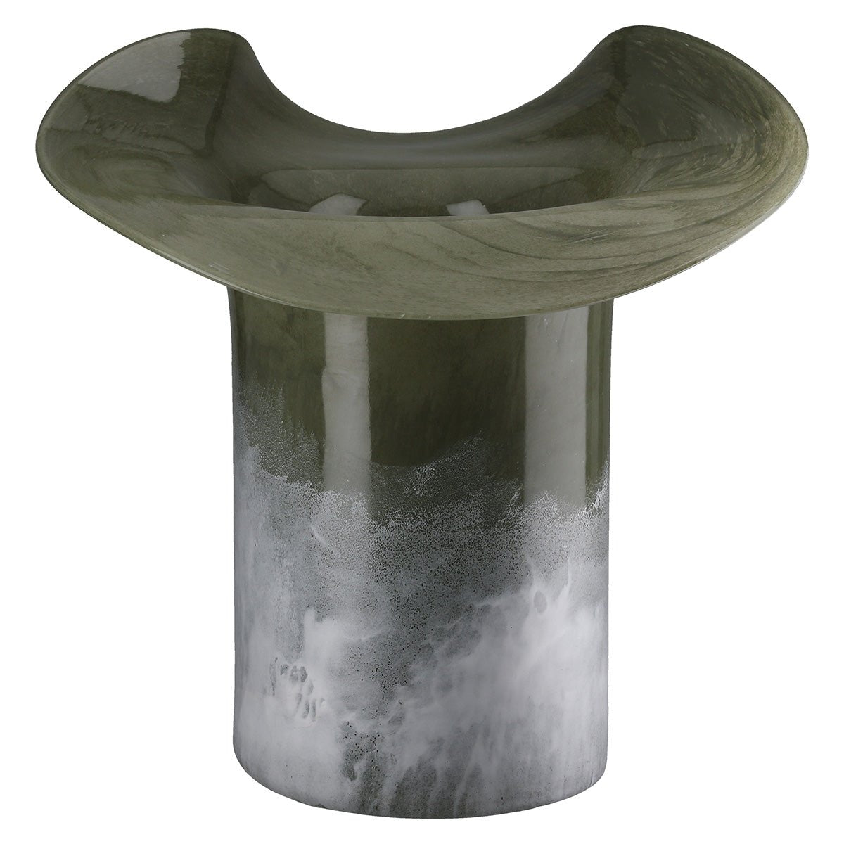 Gilde Vase Glassart Ambos Green 30cm -Gilde