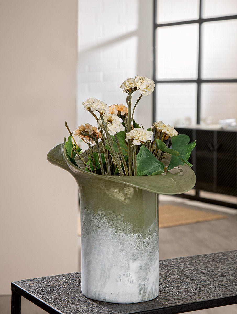 Gilde Vase Glassart Ambos Green 30cm -Gilde