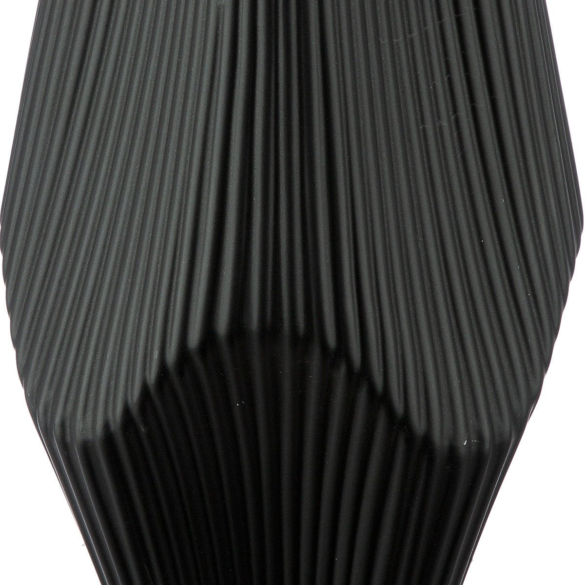 Gilde Vase Lamellen Ceramics Black 30cm -Gilde