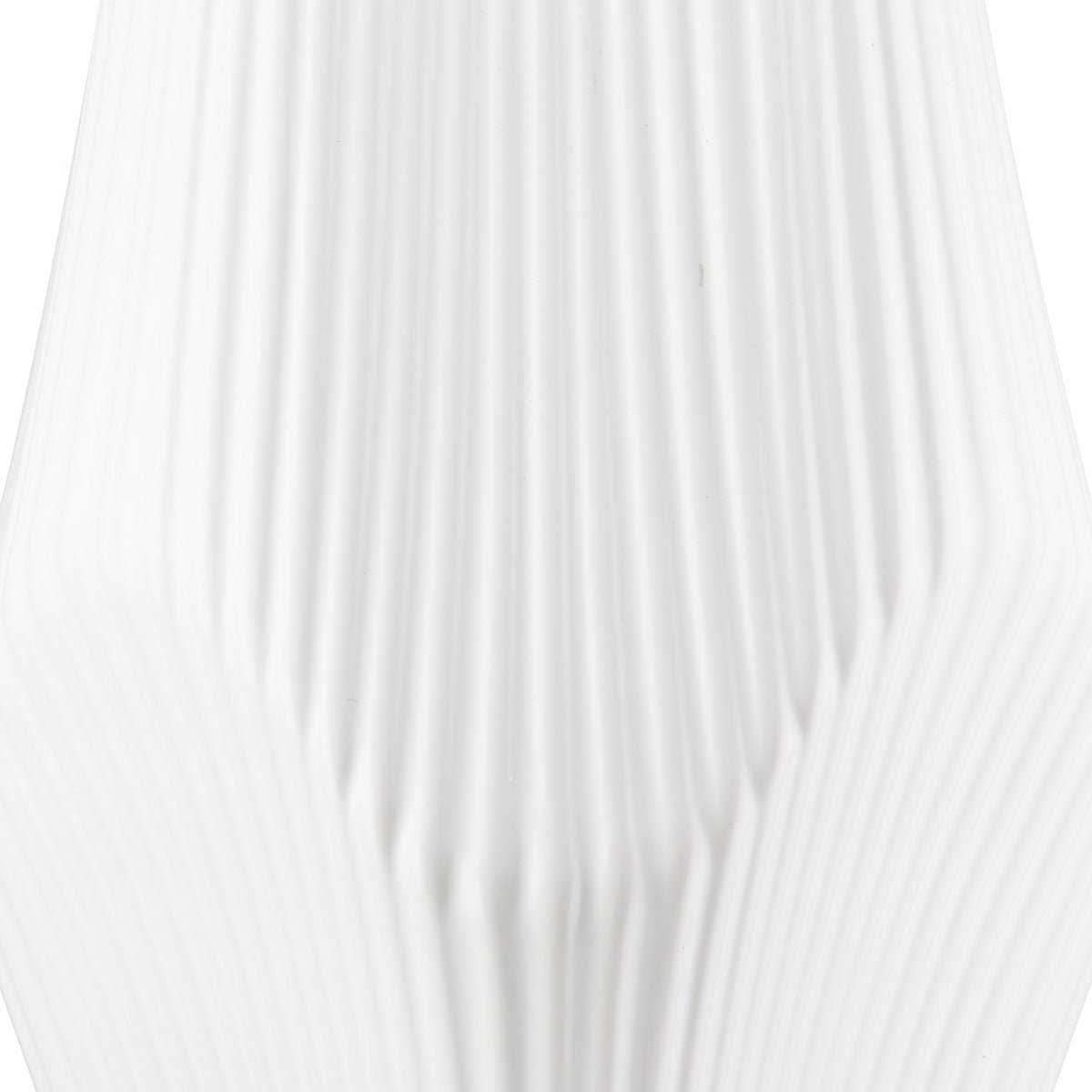 Gilde Vase Lamellen Ceramics White 30cm -Gilde