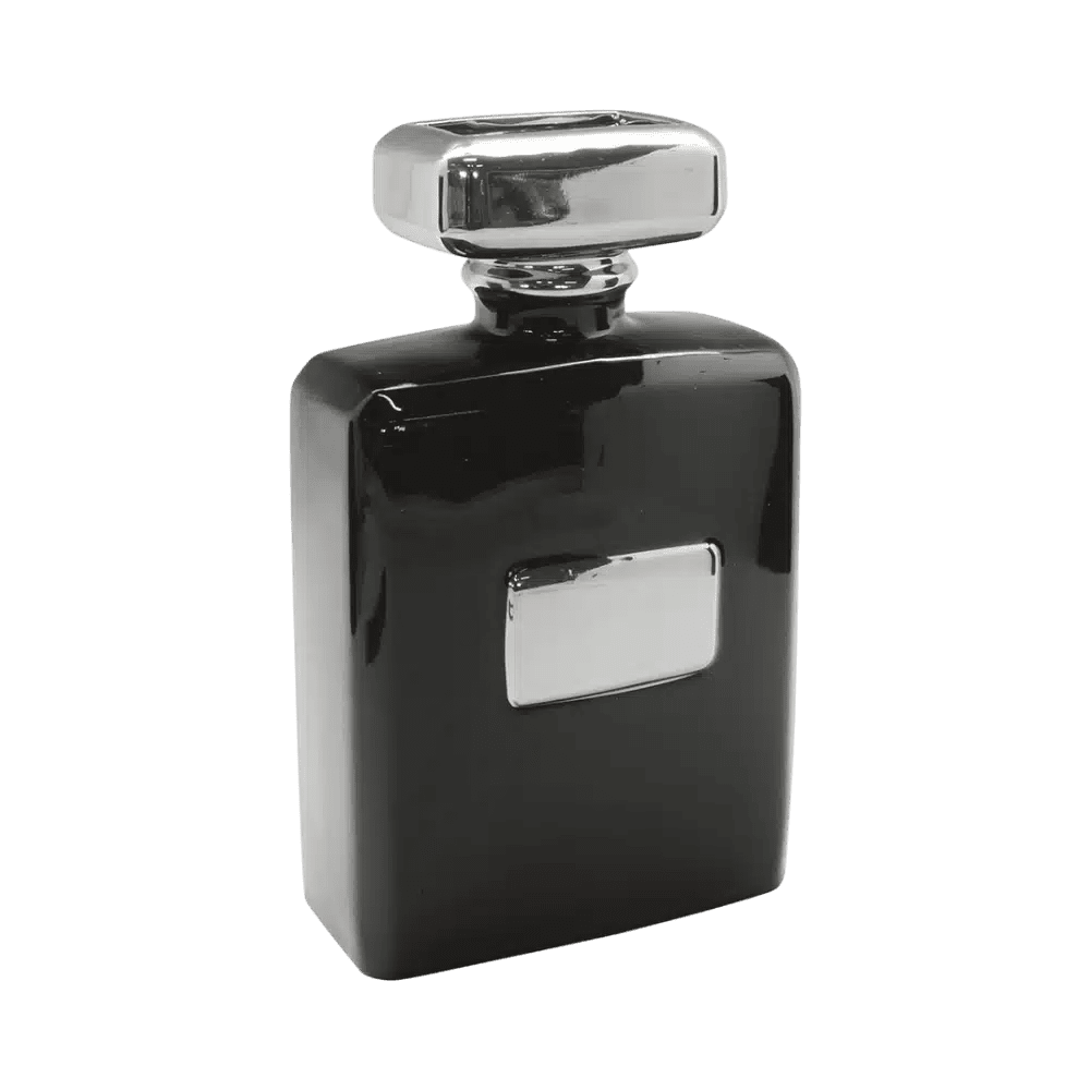 Gilde Vase Milano Ceramics Black 22cm -Gilde