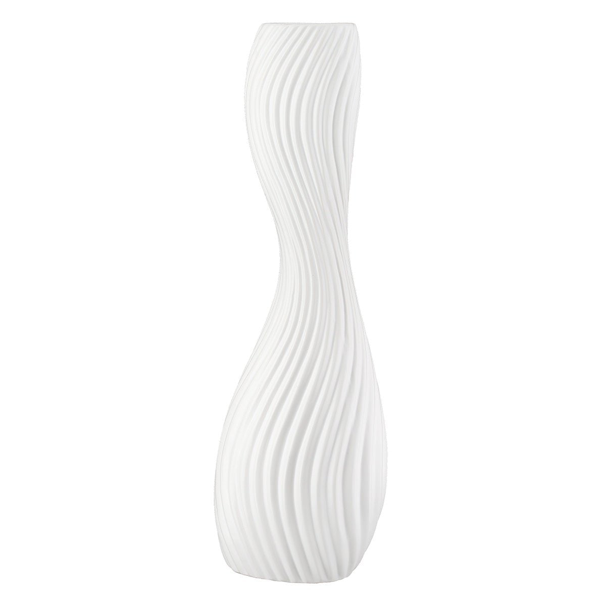 Gilde Vase Organic Ceramics White 41cm -Gilde