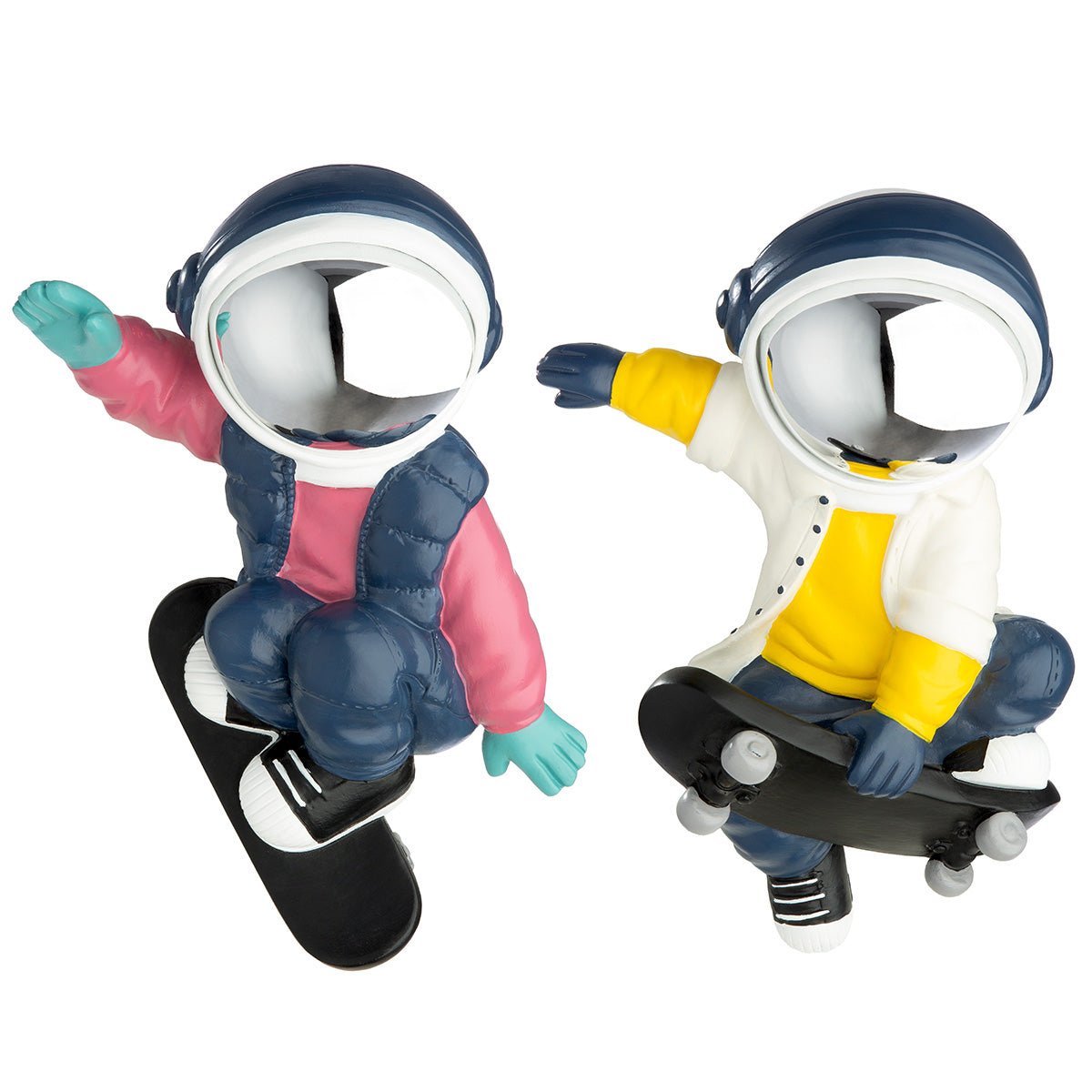 Gilde Wall Object Astronaut Buzz Resin Pink,Blue -Gilde