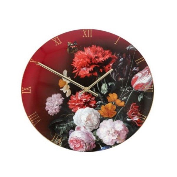 Goebel Clock Jan Davidsz de Heem - Flowers In Vase -Goebel