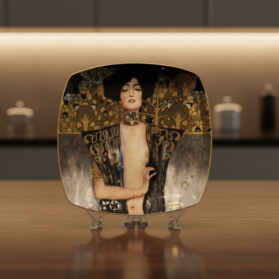 Goebel Dessert Plate Judith I Gustave Klimt -Goebel