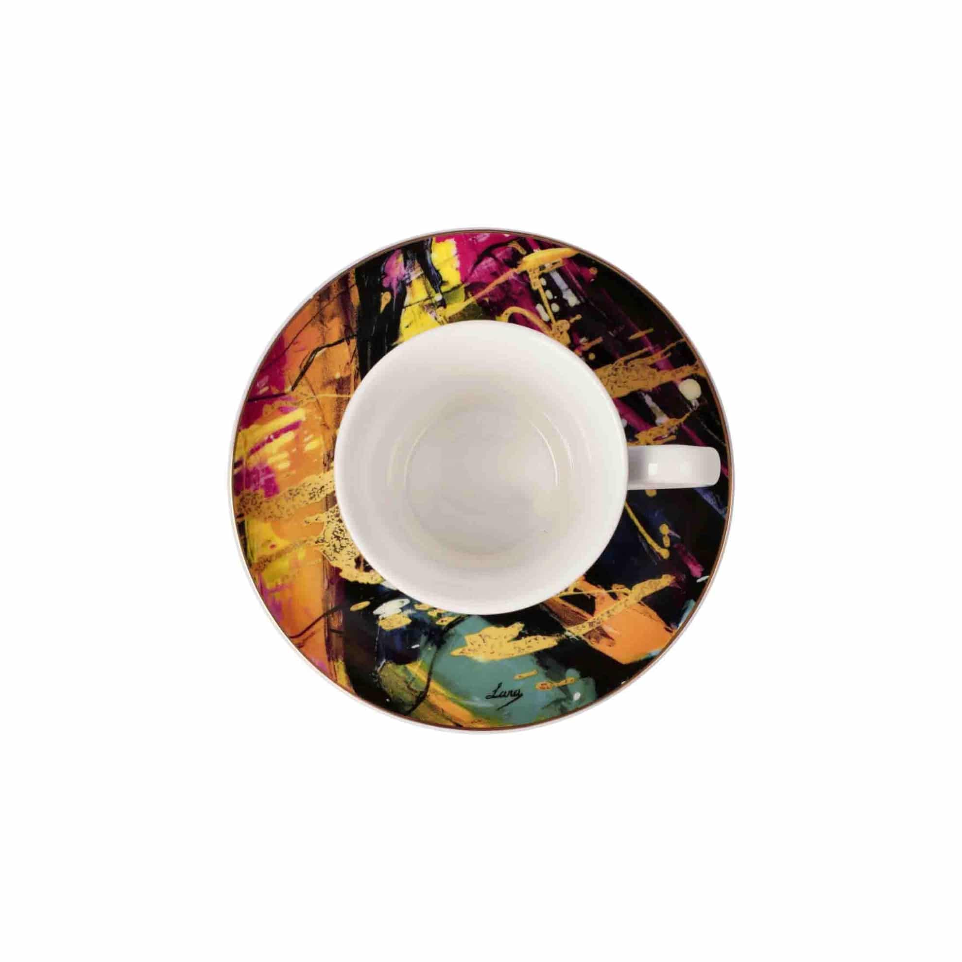 Goebel Espresso Cup & Saucer Liberation, Lana Frey -Goebel