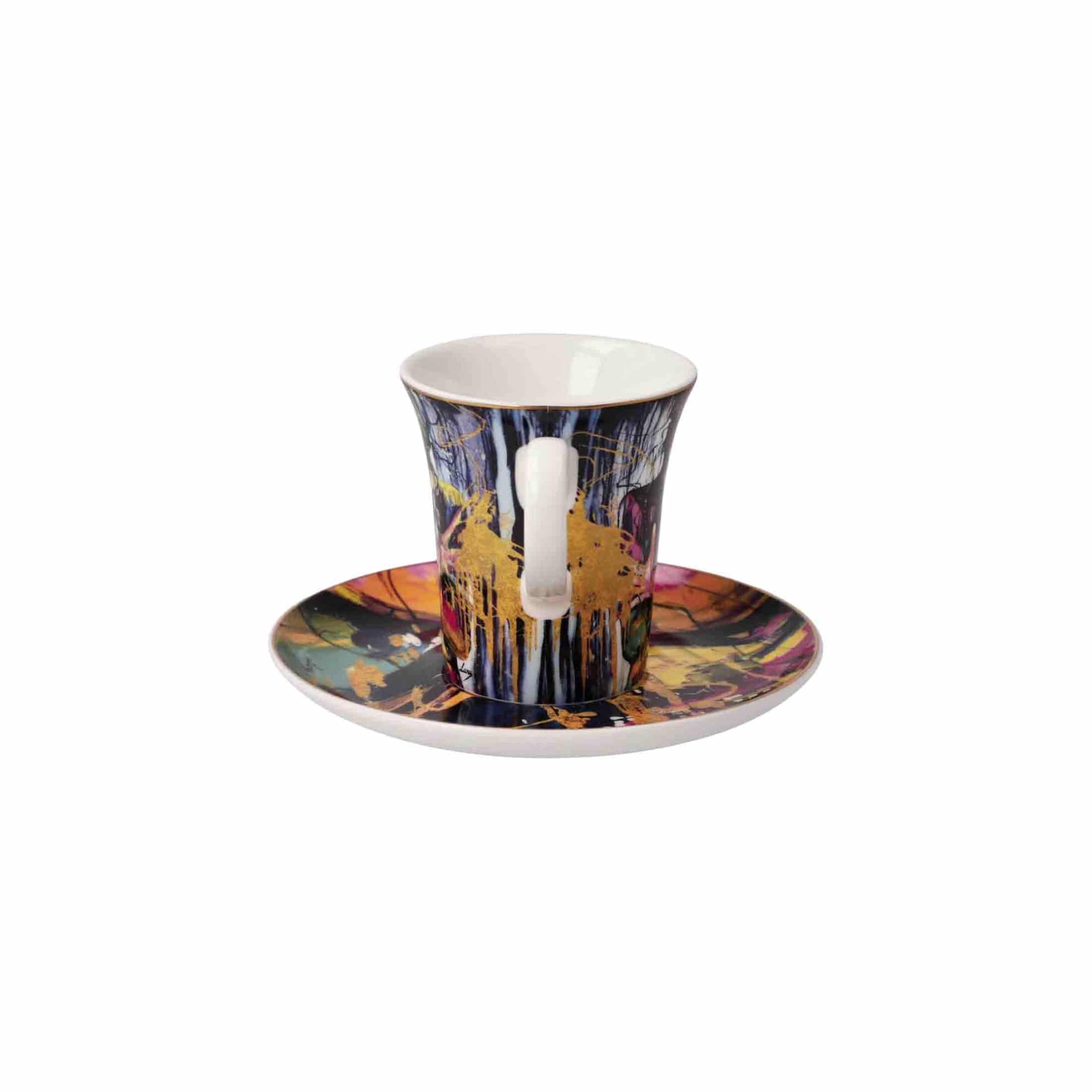 Goebel Espresso Cup & Saucer Liberation, Lana Frey -Goebel