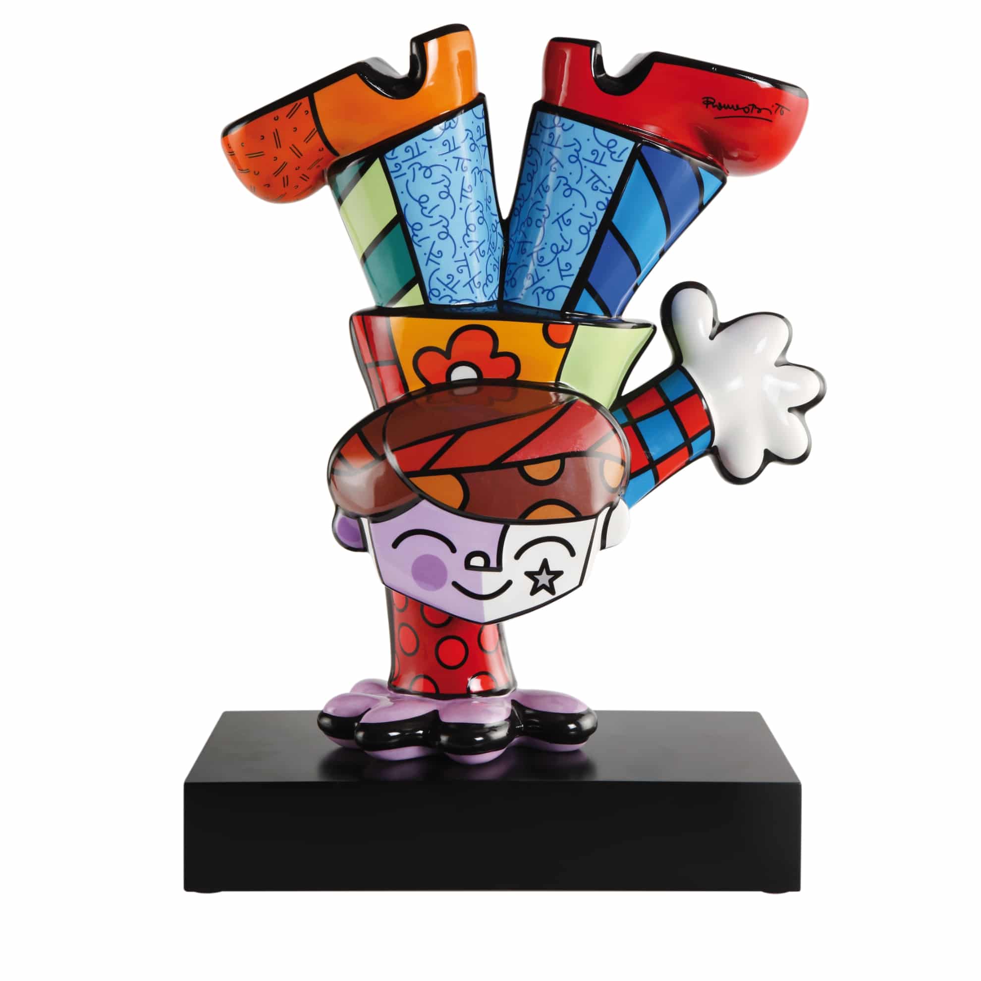 Goebel Figurine Dancing Boy, Romero Britto -Goebel