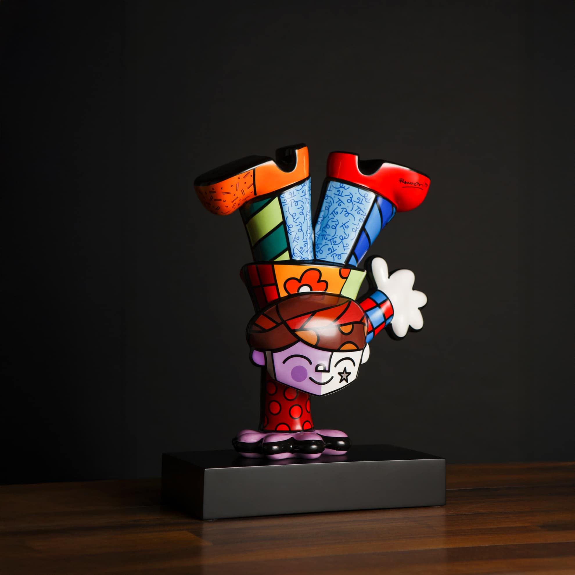 Goebel Figurine Dancing Boy, Romero Britto -Goebel