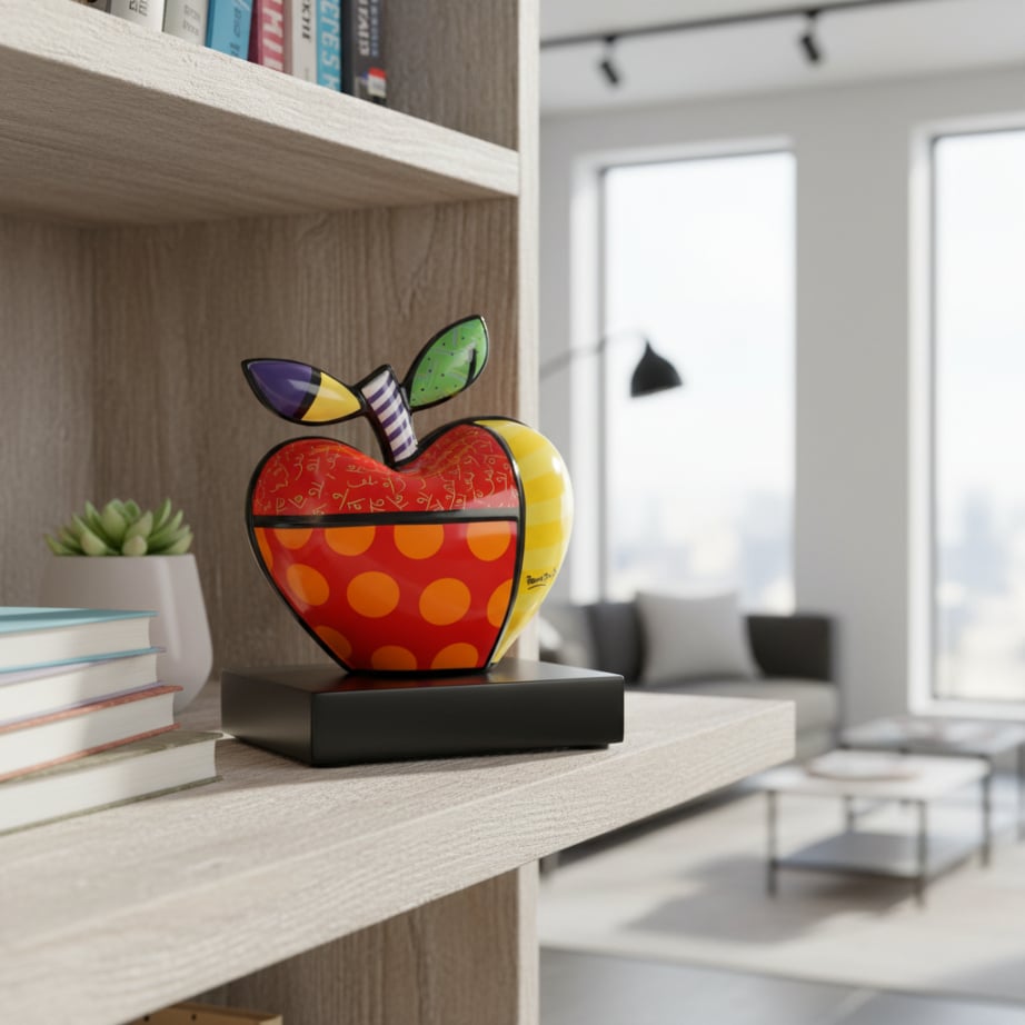 Goebel Figurine, Romero Britto Big Apple 17cm -Goebel