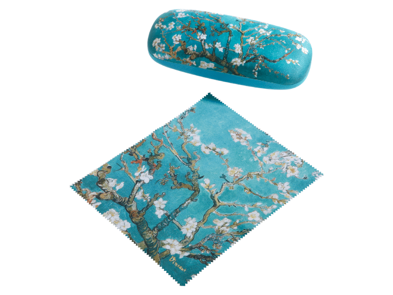 Goebel Glasses Case Van Gogh Mandelbaum Blau (Almond Blossom) -Goebel