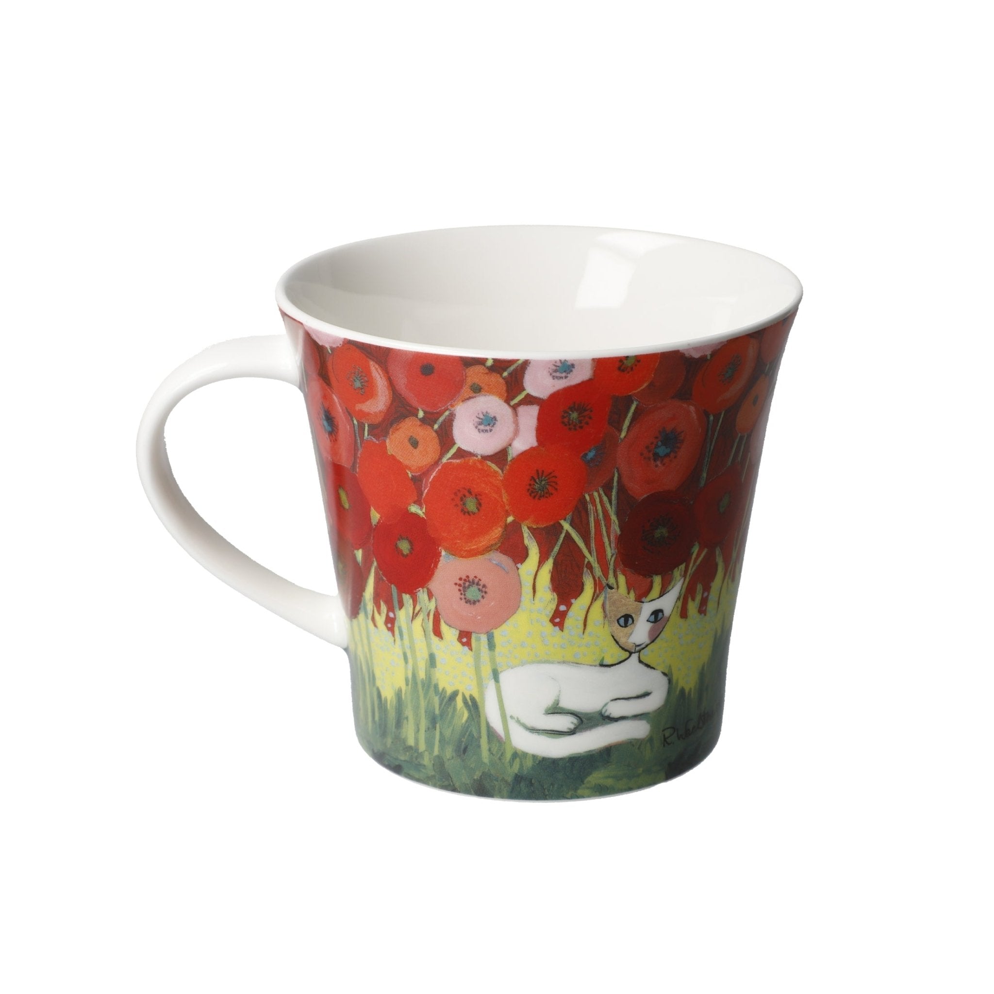 Goebel Mug R. Wachtmeister Fall in love with poppies 350ml -Goebel
