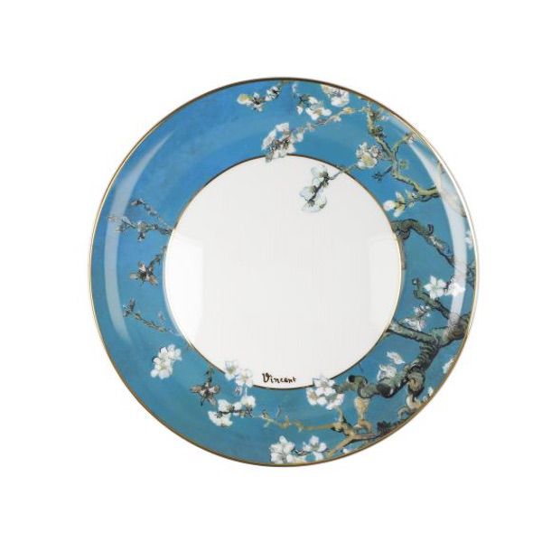 Goebel Plate Van Gogh Almond Tree Blue 23cm -Goebel