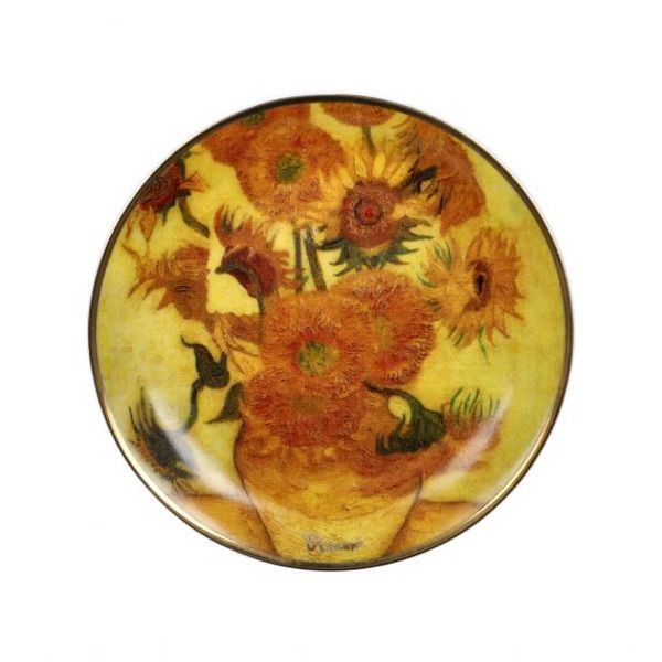 Goebel Plate Van Gogh Sunflowers 10cm -Goebel