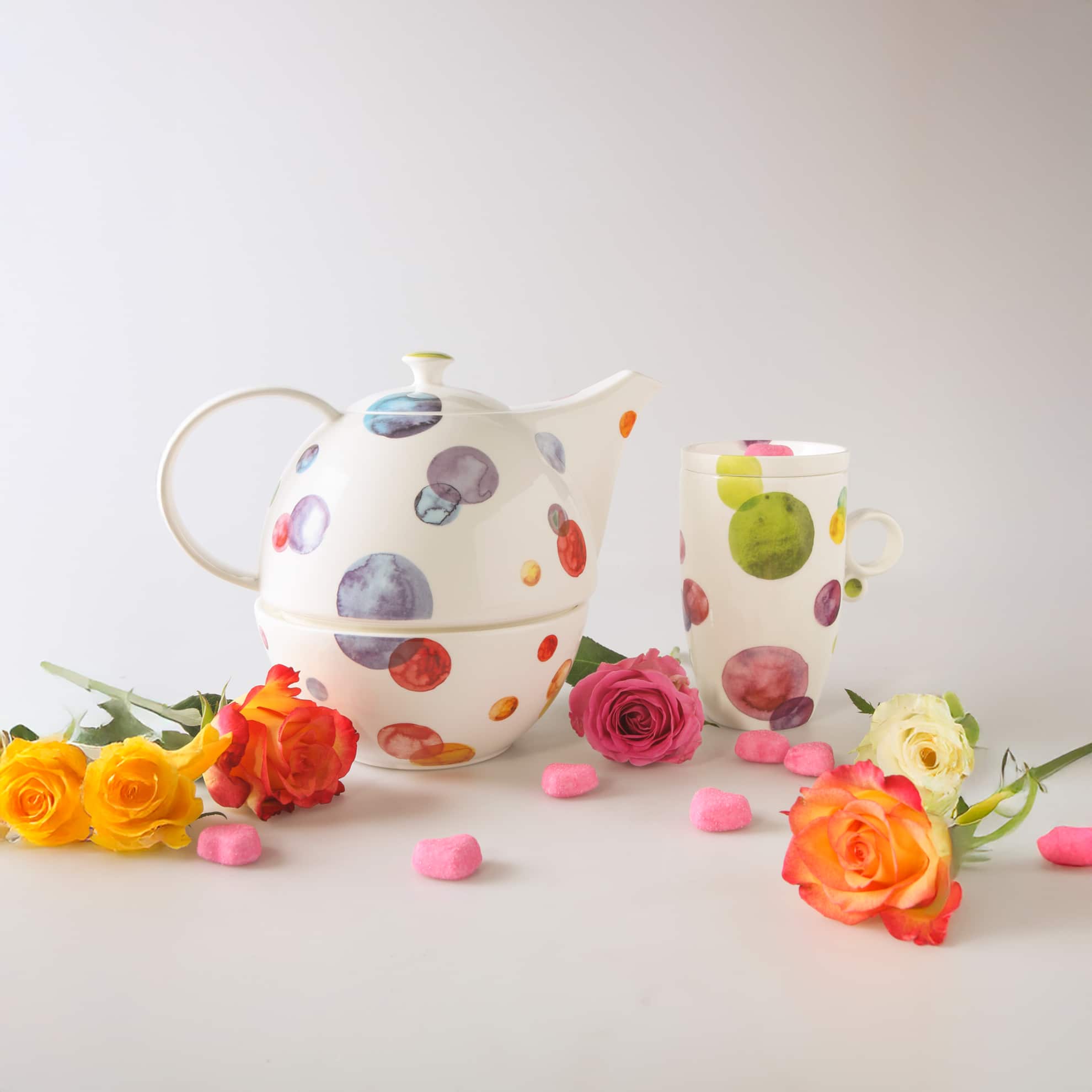 Goebel Tea Cup Strainer Colour Mix -Goebel