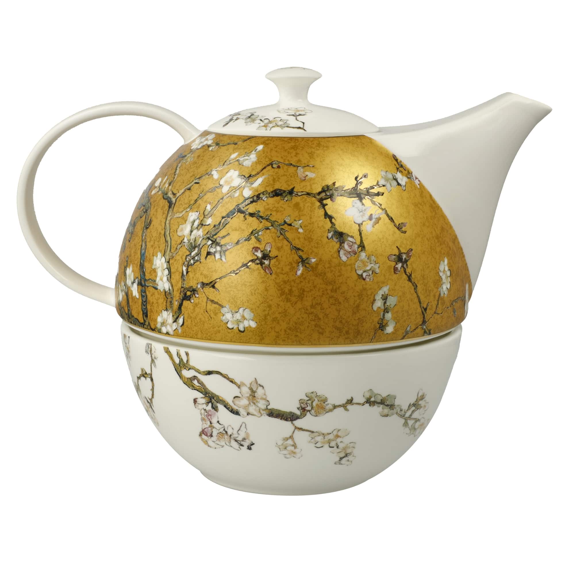 Goebel Tea For One Almond Tree Gold -Goebel